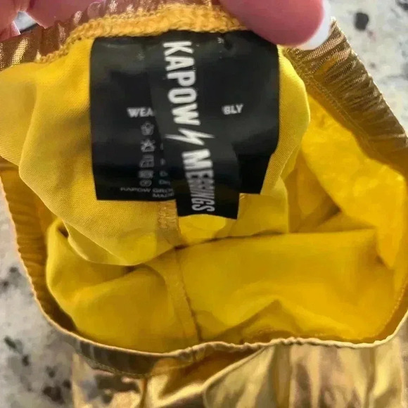 Kapow meggings gold mens leggings - Picture 3 of 4